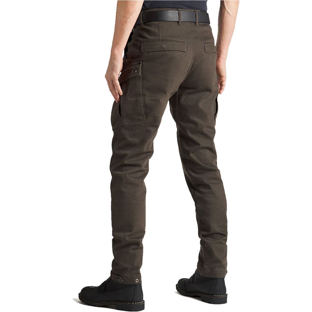 Pando Moto Mark Kev 02 Slim Fit Cargo Trouser Olive - FREE UK Shipping, FREE 365 Day Returns | Moto Central