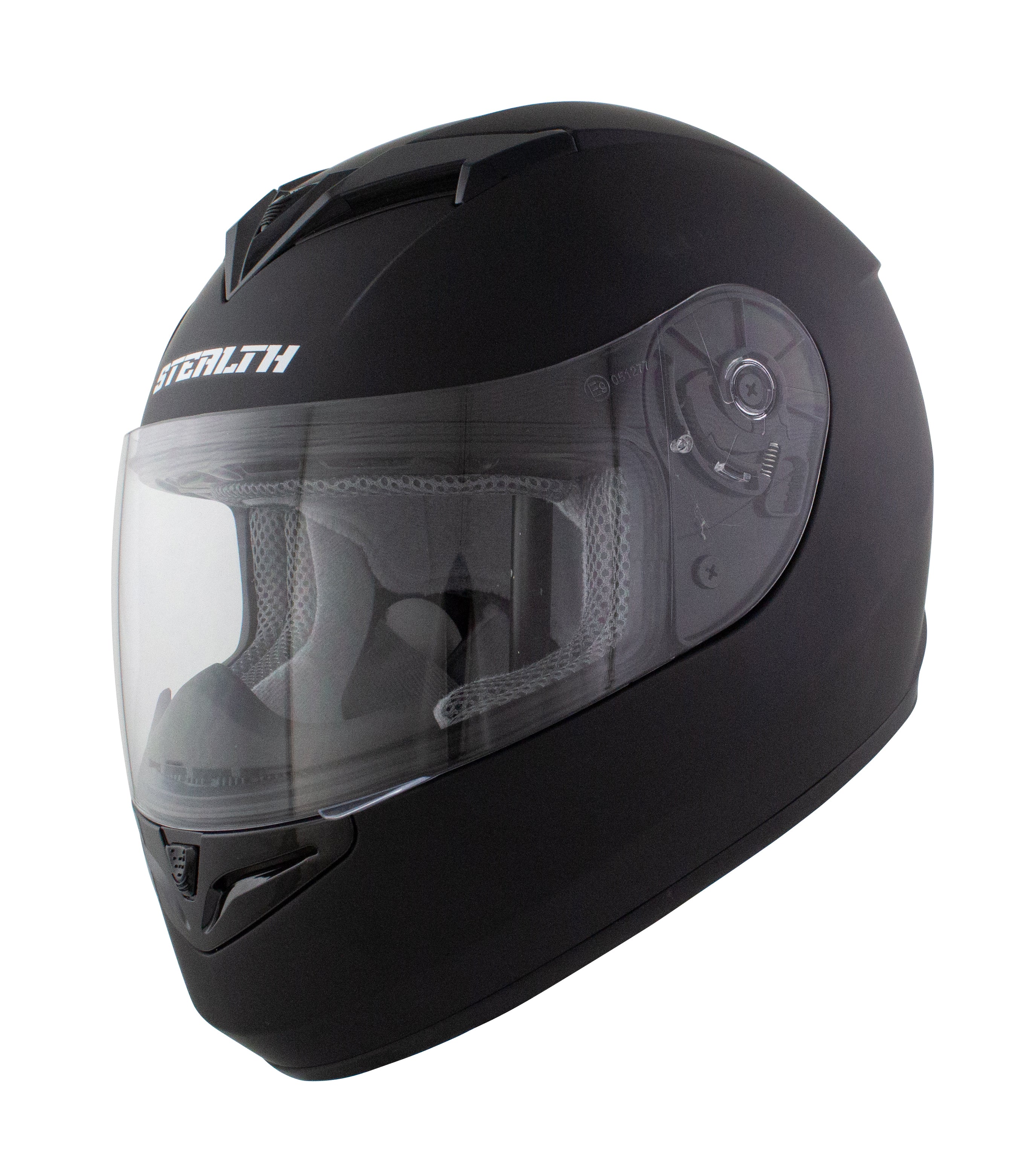 Stealth V121 Full Face Helmet Matt Black - FREE UK Shipping, FREE 365 Day Returns | Moto Central