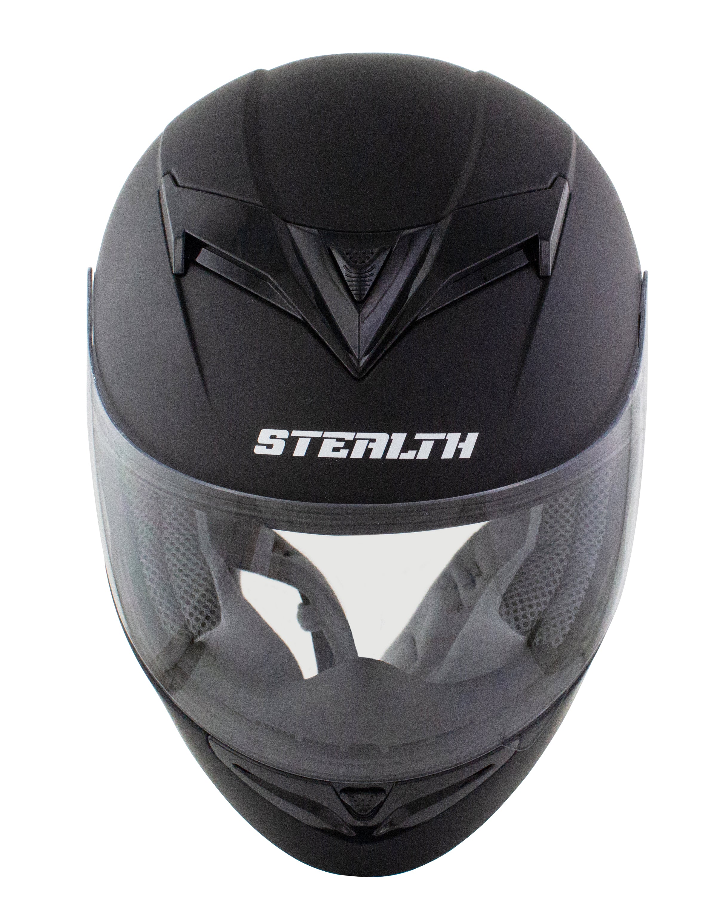 Stealth V121 Full Face Helmet Matt Black - FREE UK Shipping, FREE 365 Day Returns | Moto Central