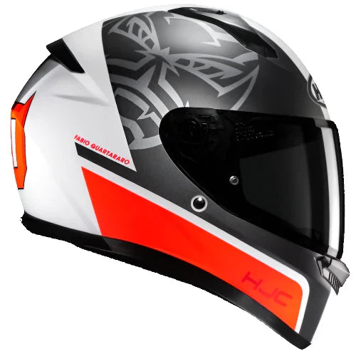 HJC C10 Fabio Quartararo 20 Full Face Helmet MC1SF Black / White / Red  - FREE UK Delivery - Moto Central