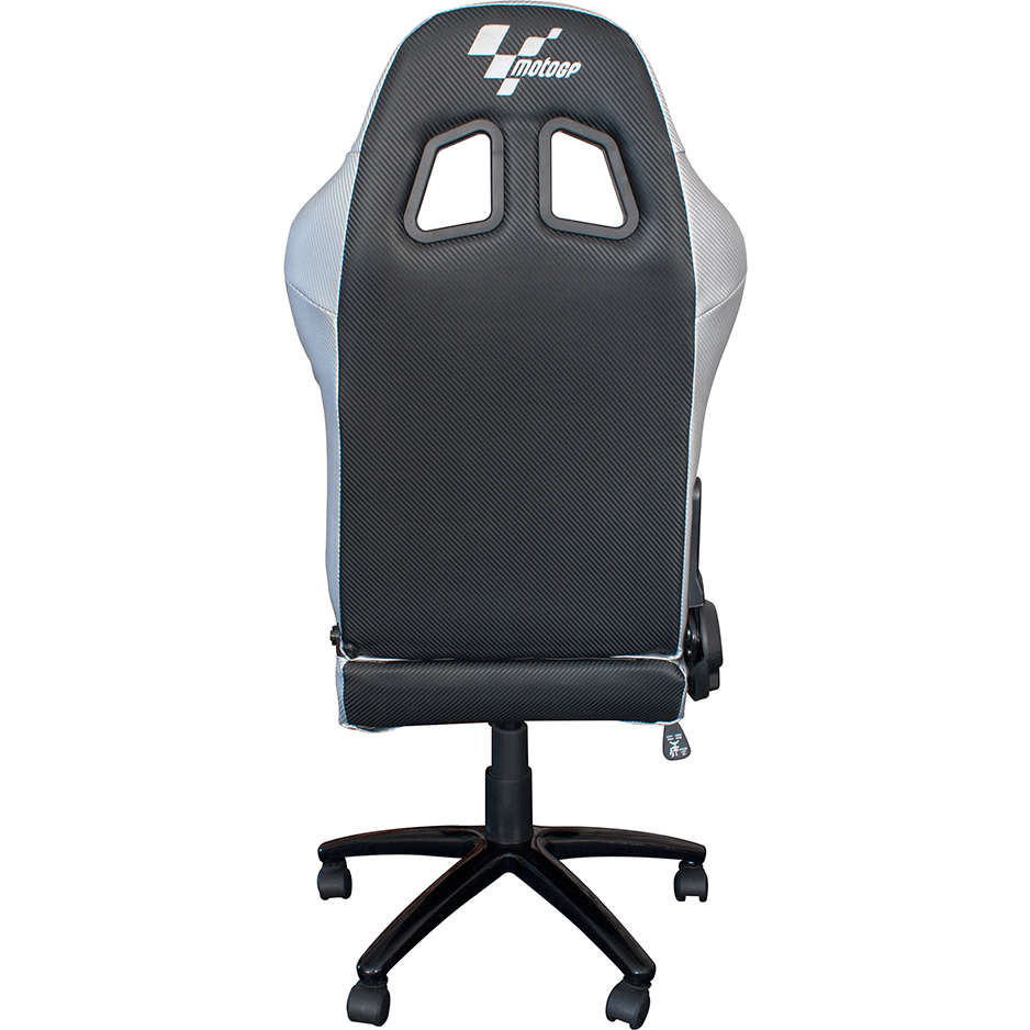 MotoGP Team Chair Black / Silver - FREE UK Shipping, FREE 365 Day Returns | Moto Central