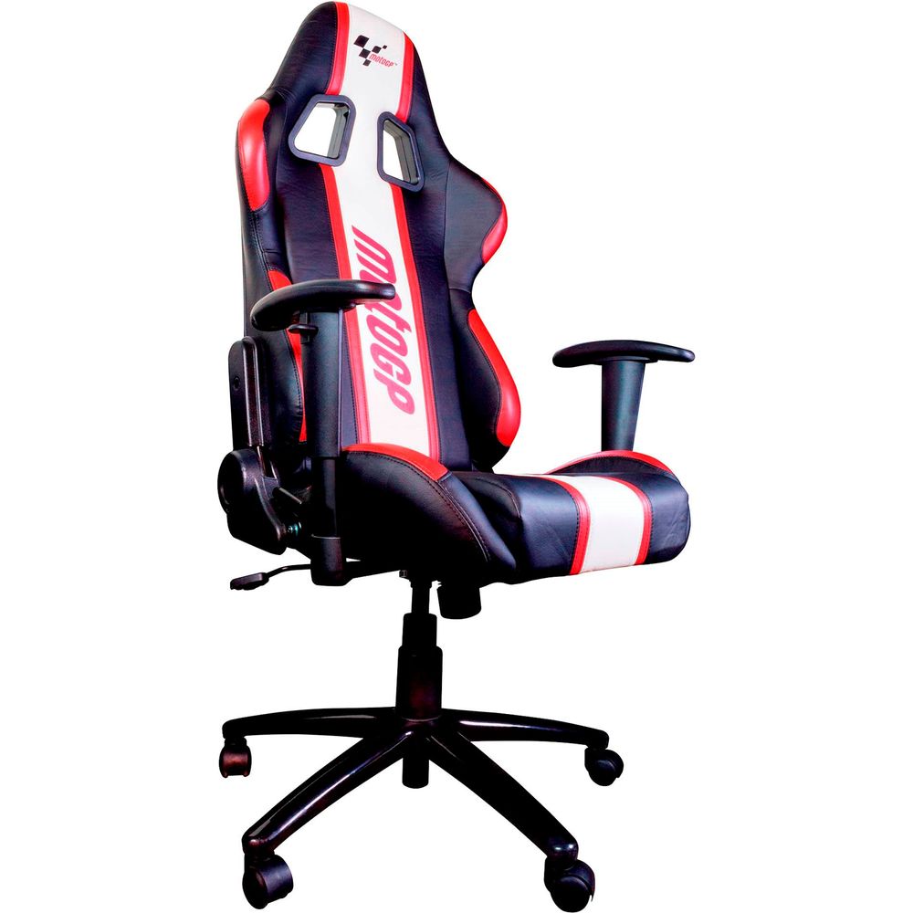 MotoGP Team Chair With Armrests Red / White / Black - FREE UK Shipping, FREE 365 Day Returns | Moto Central