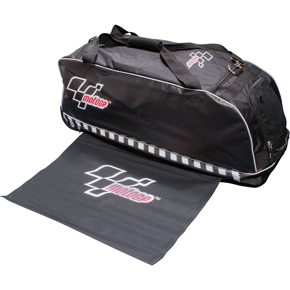 MotoGP Kit & Helmet Bag With Travel Wheels And Rollaway Changing Mat - 90 Liter