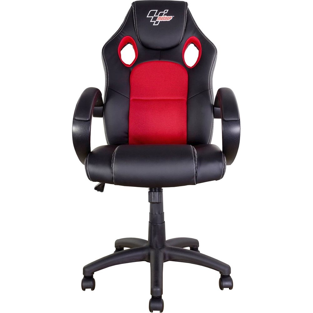 MotoGP Rider Chair Black With Red Trim