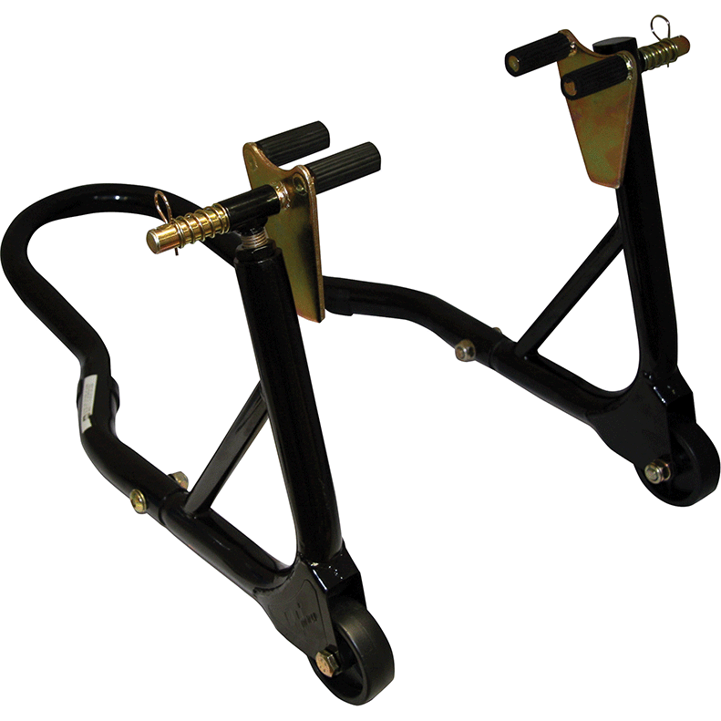 MotoGP Round Tubing Front Track Paddock Stand Black