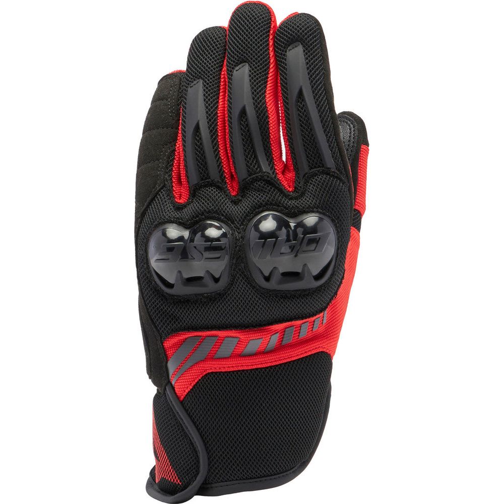 Dainese MIG 3 Air Textile Gloves Black / Lave Red