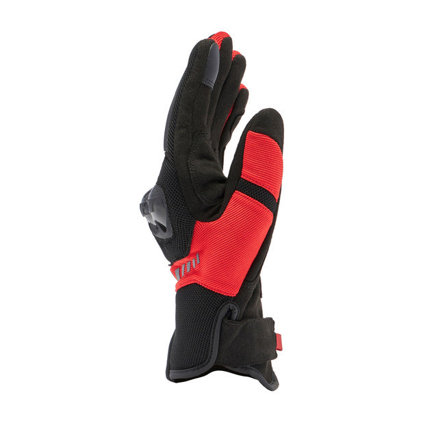 Dainese MIG 3 Air Textile Gloves Black / Lave Red