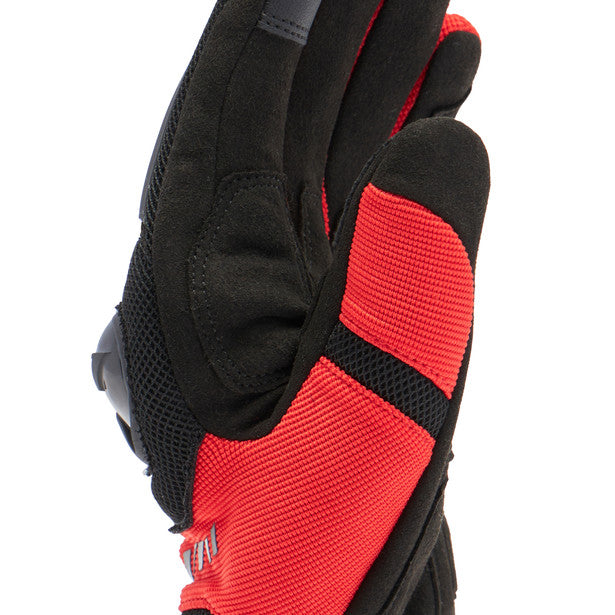 Dainese MIG 3 Air Textile Gloves Black / Lave Red