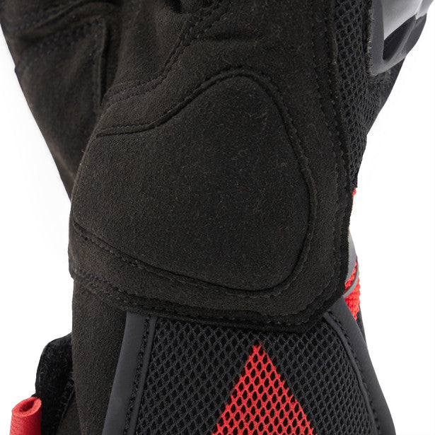 Dainese MIG 3 Air Textile Gloves Black / Lave Red