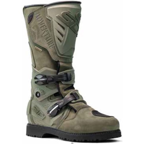 Sidi Adventure 2 Gore-Tex CE Boots Military Green - FREE UK Shipping, FREE 365 Day Returns | Moto Central