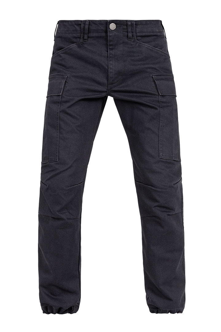 John Doe Regular Protective Cargo Trouser Mono Black / Black - FREE UK Shipping, FREE 365 Day Returns | Moto Central