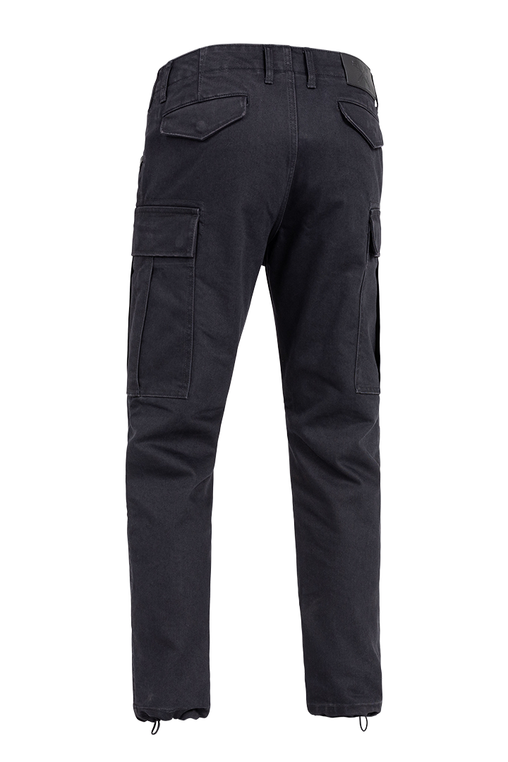 John Doe Regular Protective Cargo Trouser Mono Black / Black - FREE UK Shipping, FREE 365 Day Returns | Moto Central