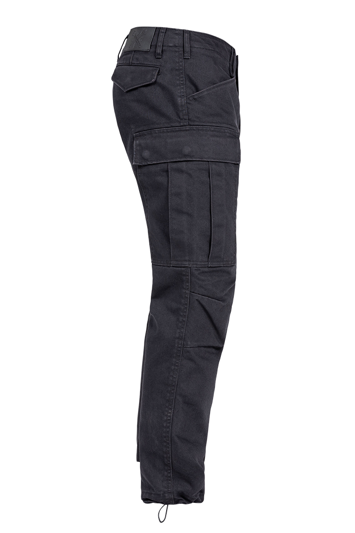 John Doe Regular Protective Cargo Trouser Mono Black / Black - FREE UK Shipping, FREE 365 Day Returns | Moto Central