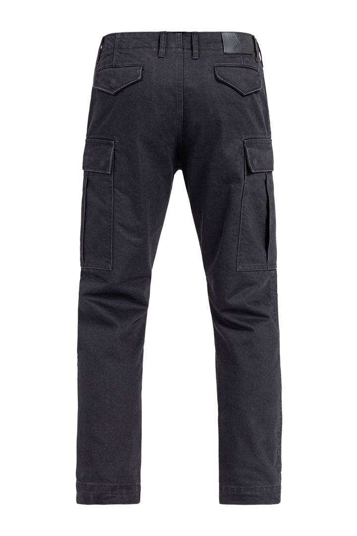 John Doe Regular Protective Cargo Trouser Mono Black / Black - FREE UK Shipping, FREE 365 Day Returns | Moto Central