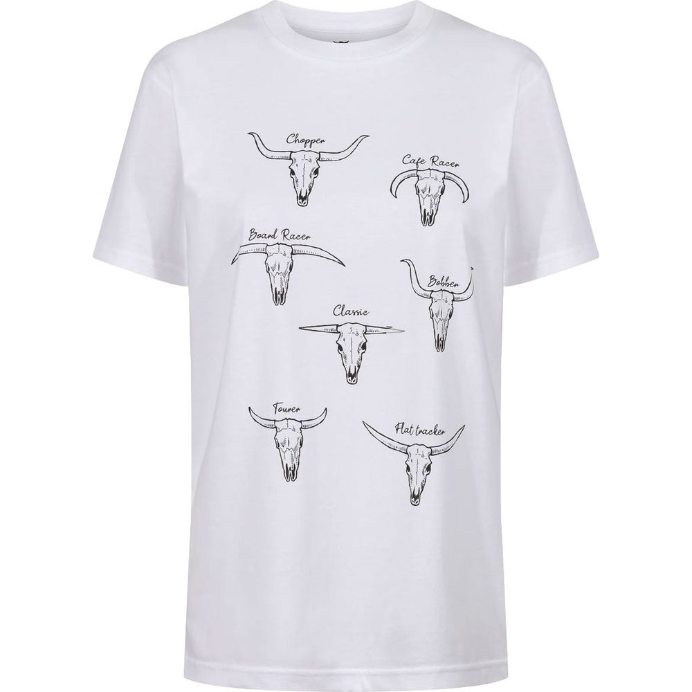 MotoBull Bull Types T-Shirt White