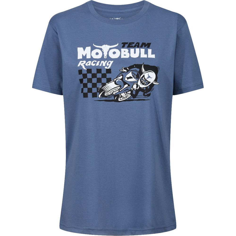 MotoBull Racing Team T-Shirt Faded Denim