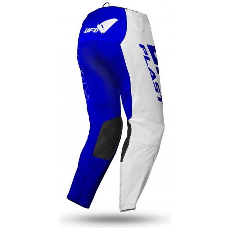 UFO Tecno MX Trouser Blue / White - FREE UK Shipping, FREE 365 Day Returns | Moto Central