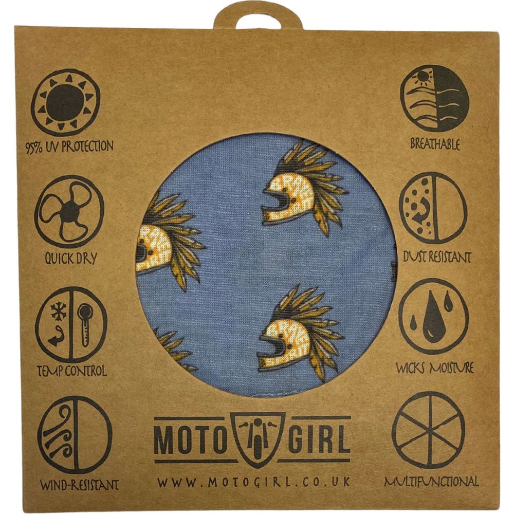 MotoGirl Brave Spirit Ladies Bandana Grey