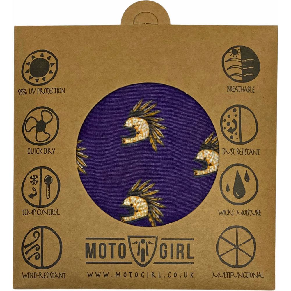 MotoGirl Brave Spirit Ladies Bandana Purple - FREE UK Shipping, FREE 365 Day Returns | Moto Central