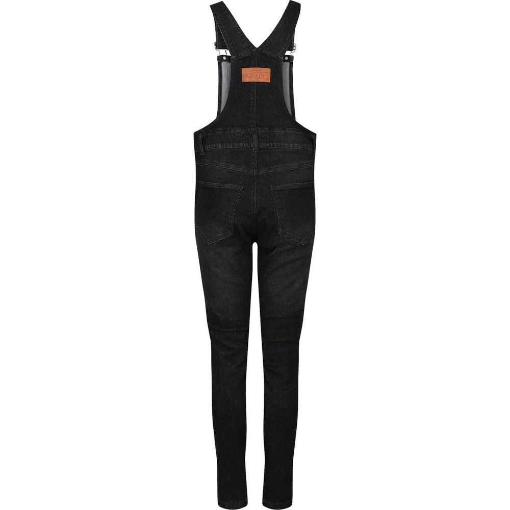 MotoGirl Daisy Ladies Dungaree Black  - FREE UK Shipping, FREE 365 Day Returns | Moto Central