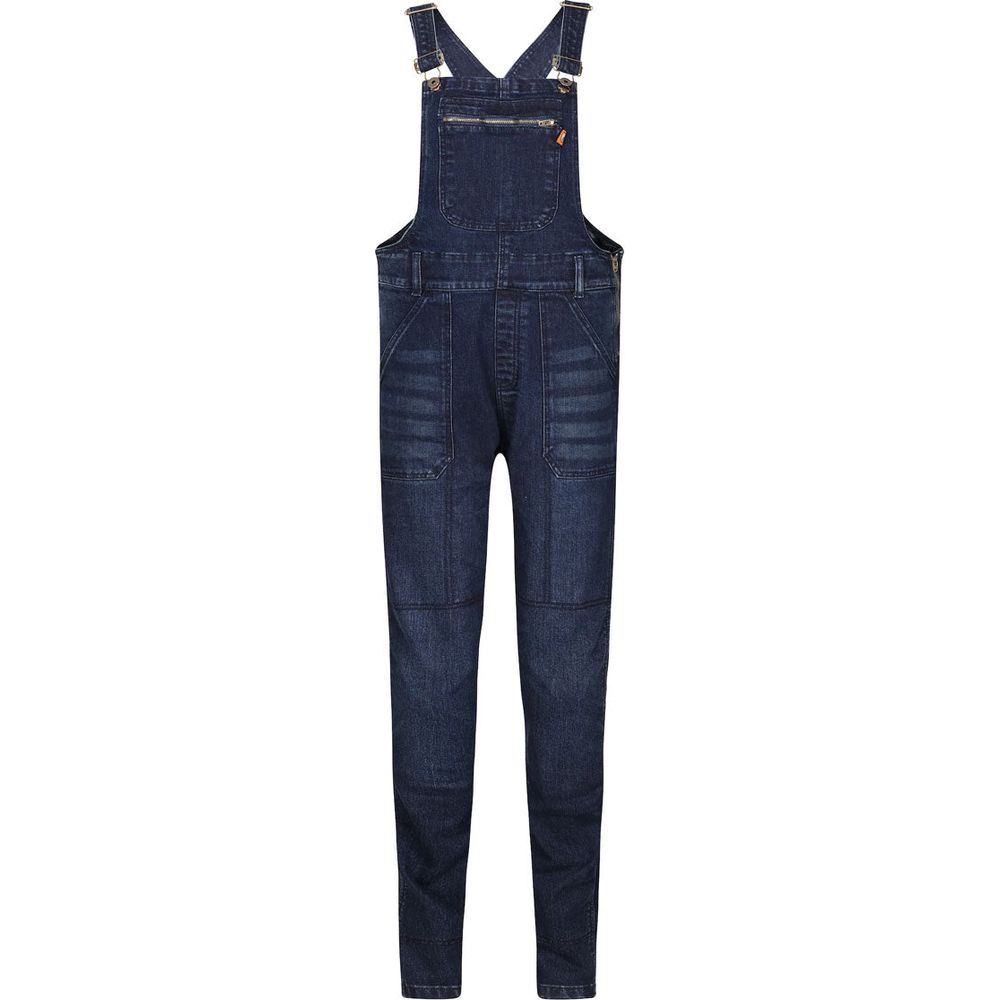 MotoGirl Daisy Ladies Dungaree Blue