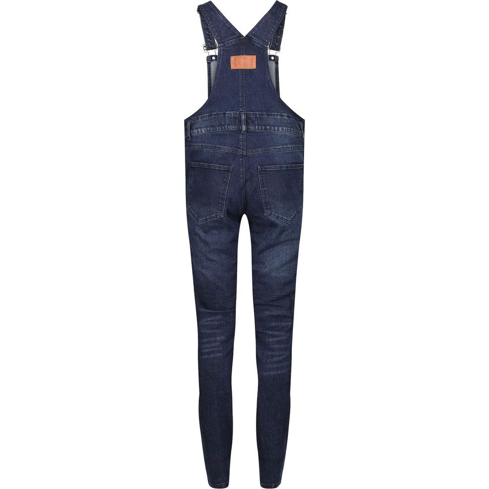 MotoGirl Daisy Ladies Dungaree Blue