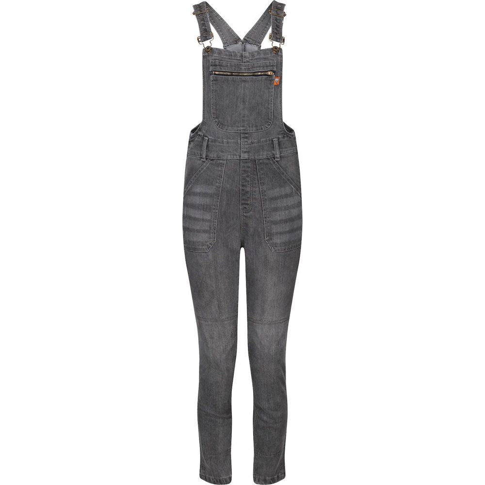 MotoGirl Daisy Ladies Dungaree Grey