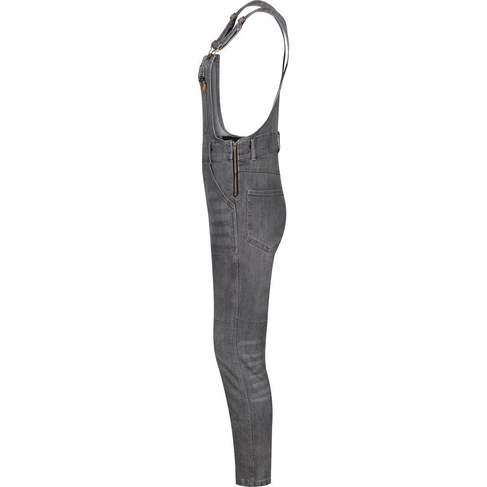 MotoGirl Daisy Ladies Dungaree Grey  - FREE UK Shipping, FREE 365 Day Returns | Moto Central