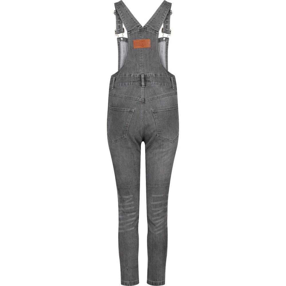 MotoGirl Daisy Ladies Dungaree Grey  - FREE UK Shipping, FREE 365 Day Returns | Moto Central