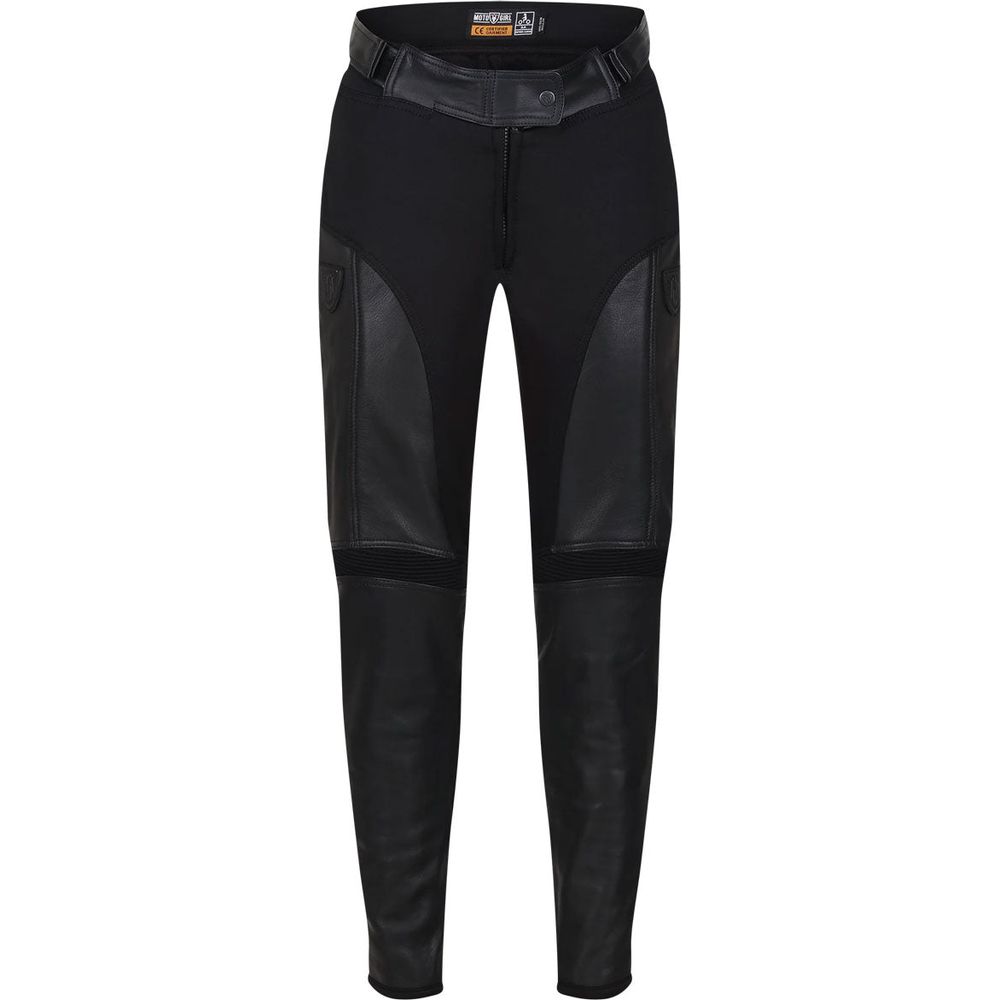 MotoGirl Fiona Ladies Leather Trouser Black