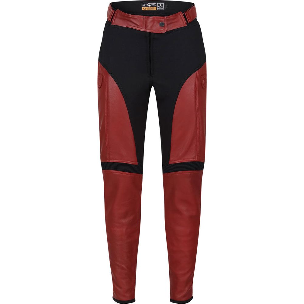 MotoGirl Fiona Ladies Leather Trouser Red