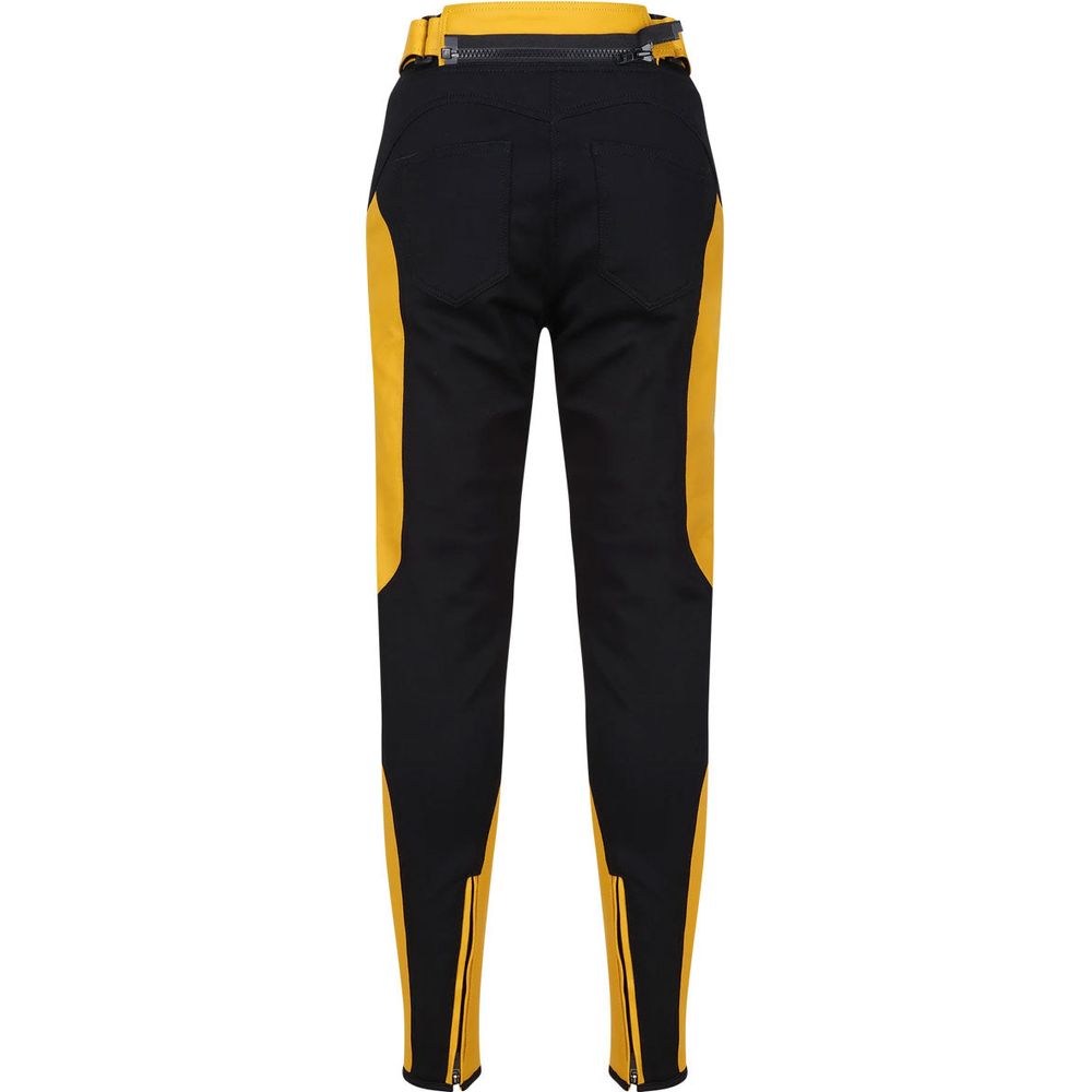 MotoGirl Fiona Ladies Leather Trouser Yellow  - FREE UK Shipping, FREE 365 Day Returns | Moto Central