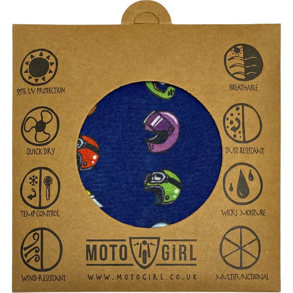 MotoGirl Ladies Helmets Bandana Blue - FREE UK Shipping, FREE 365 Day Returns | Moto Central