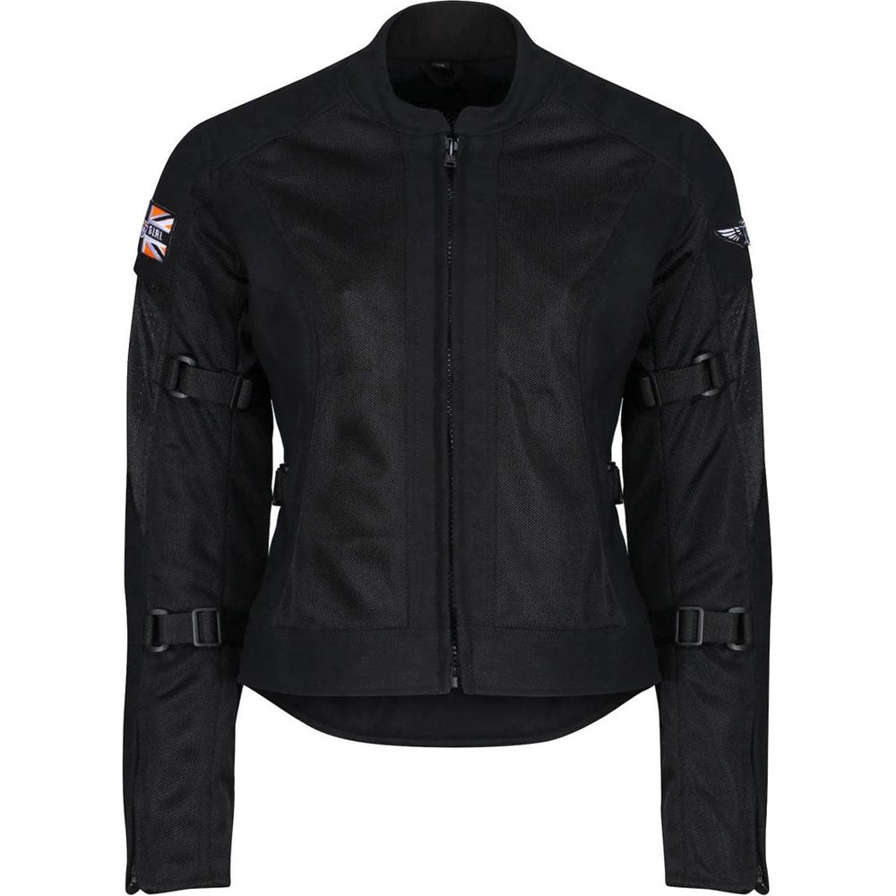 MotoGirl Jodie Summer Ladies Textile Jacket Black