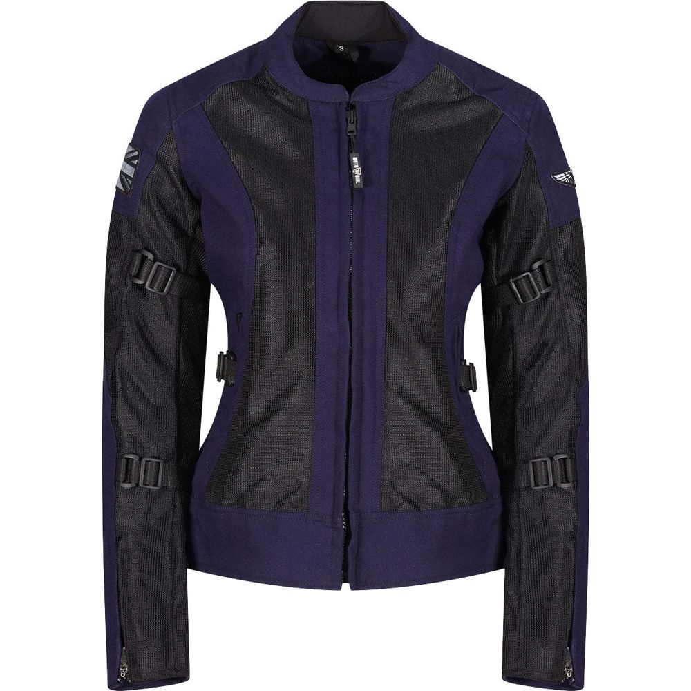 MotoGirl Jodie Summer Ladies Textile Jacket Blue