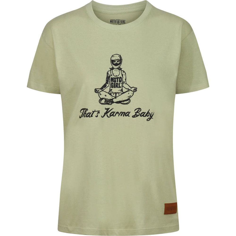 MotoGirl Karma Baby Ladies T-Shirt Sand