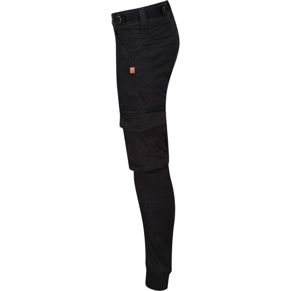 MotoGirl Lara Ladies Cargo Trouser Black