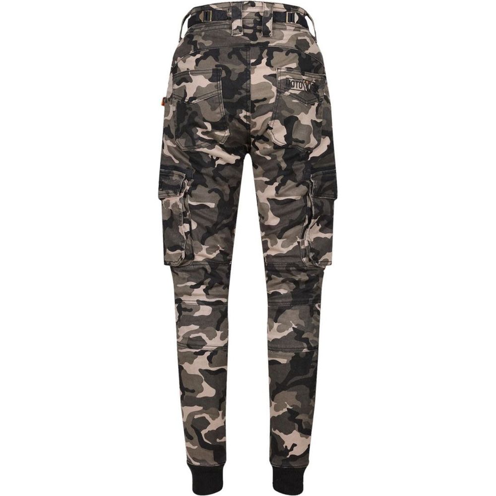 MotoGirl Lara Ladies Cargo Trouser Camo - FREE UK Shipping, FREE 365 Day Returns | Moto Central