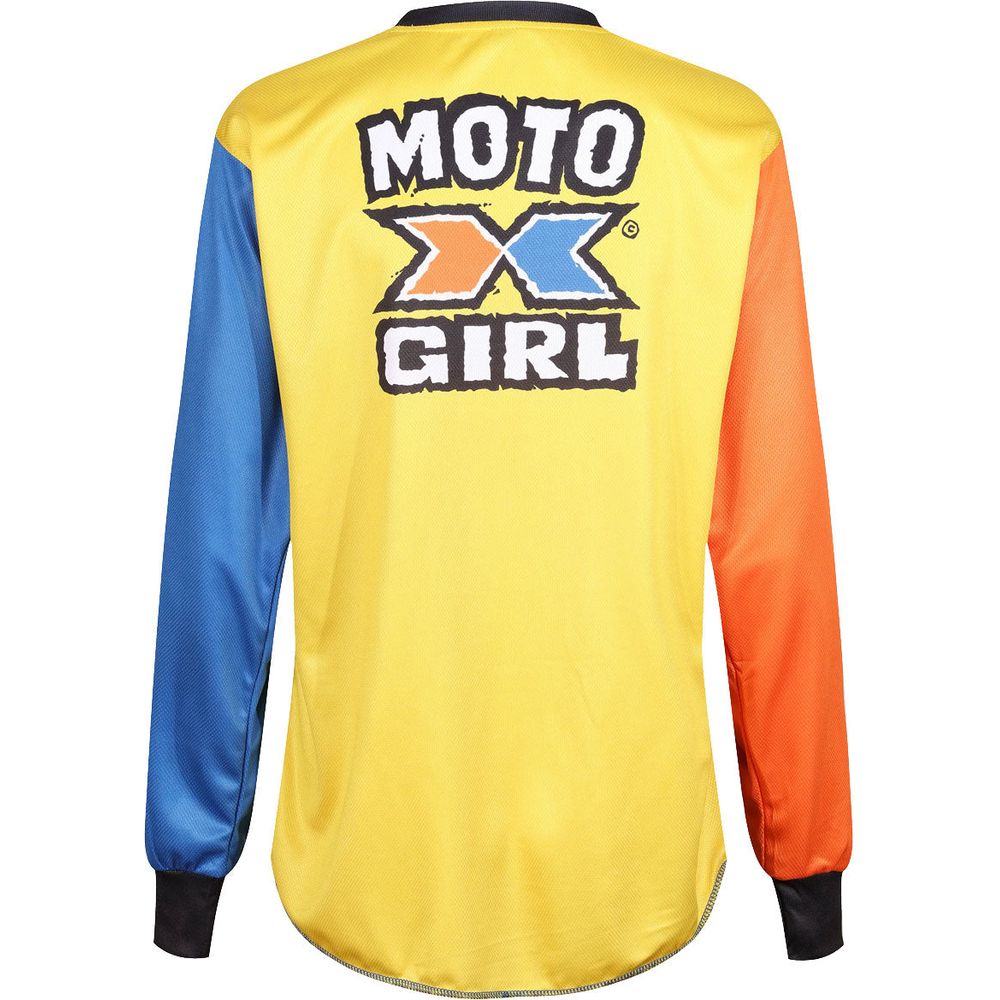 MotoGirl MX Ladies Jersey Hilly Blue / Yellow - FREE UK Shipping, FREE 365 Day Returns | Moto Central