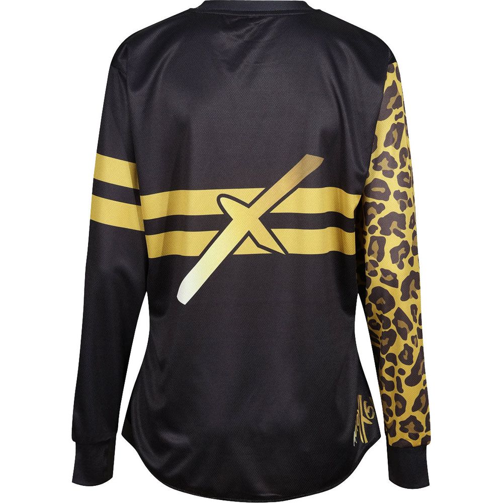 MotoGirl MX Ladies Jersey Leopard Gold / Black - FREE UK Shipping, FREE 365 Day Returns | Moto Central