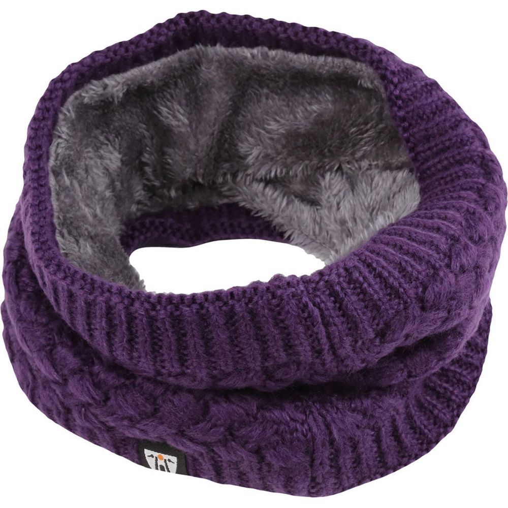 MotoGirl Plush Ladies Neck Warmer Purple