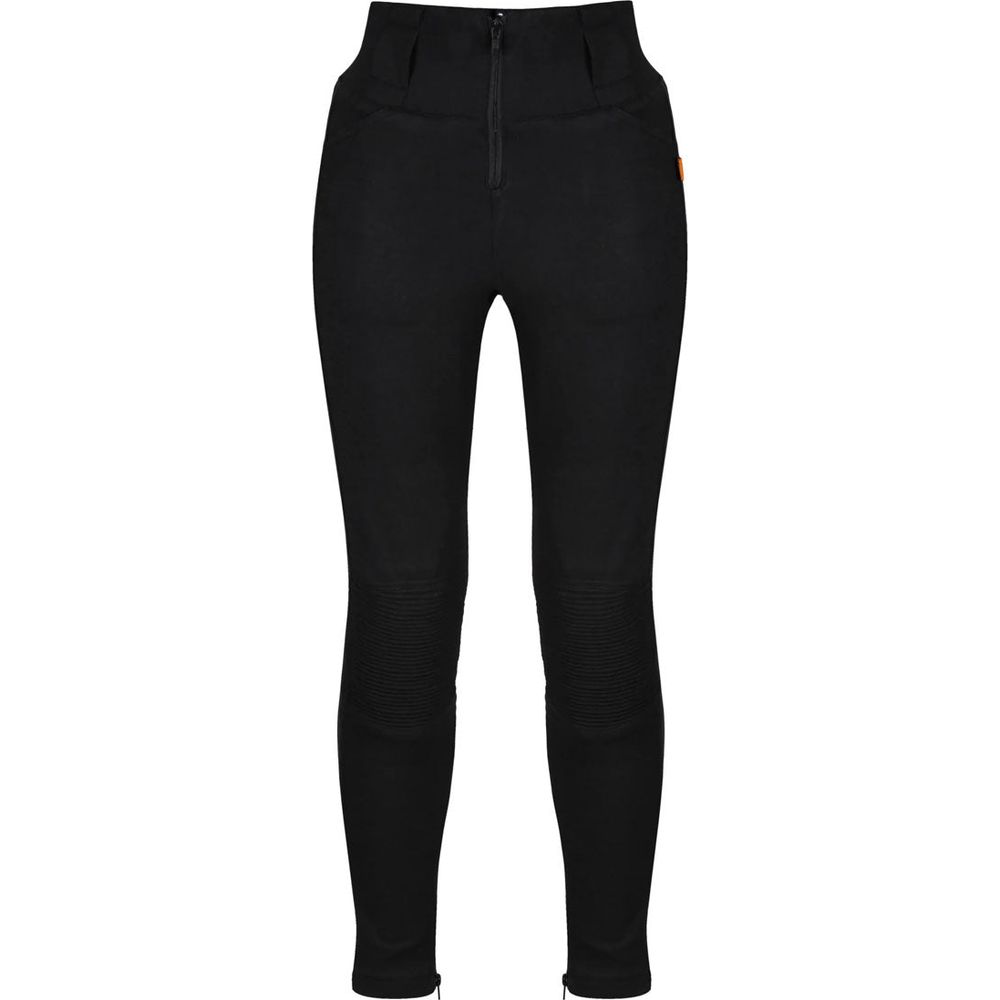 MotoGirl Ladies Zip Leggings Black