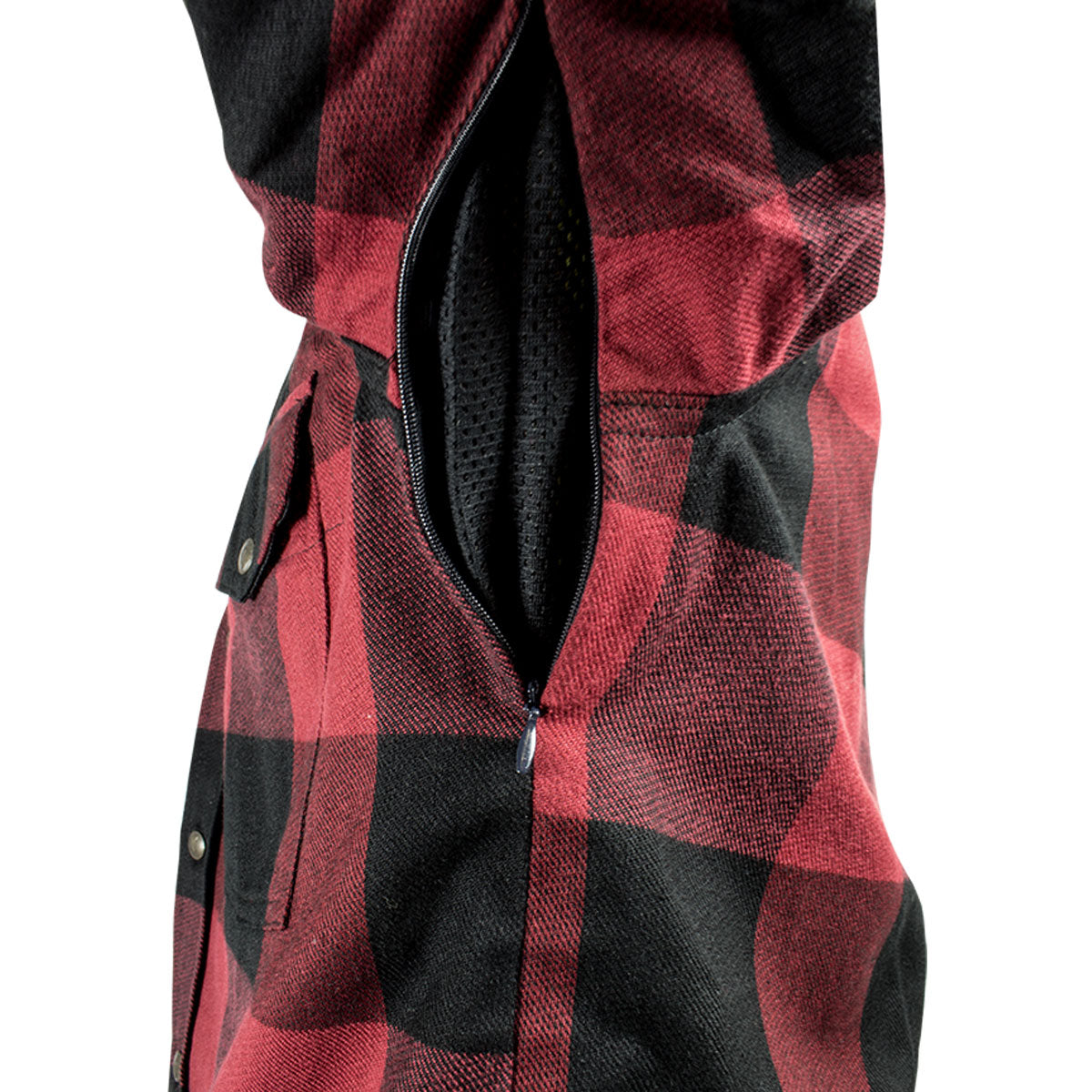 John Doe Motoshirt Protective Overshirt With XTM Fiber Red / Black  - FREE UK Shipping, FREE 365 Day Returns | Moto Central