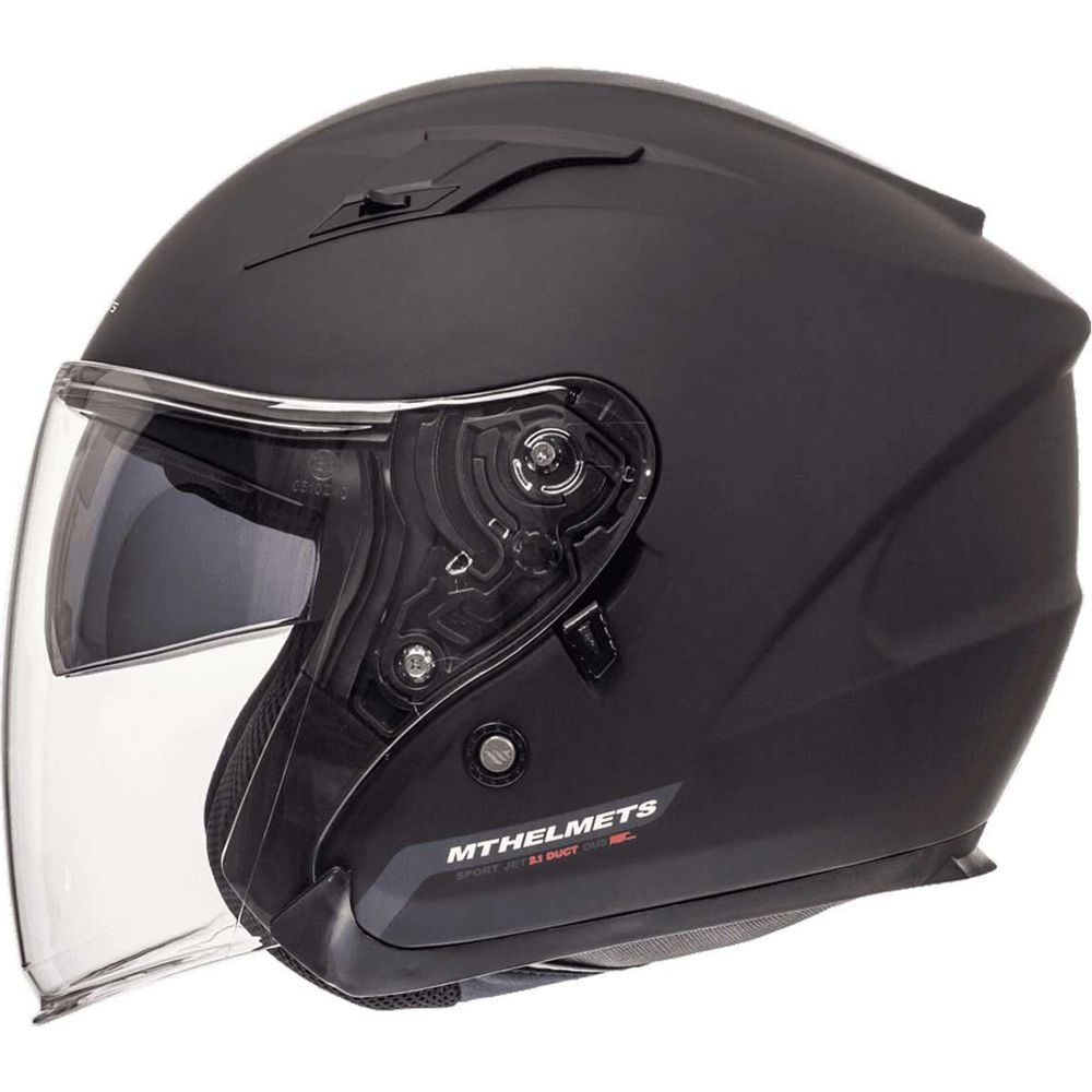 MT Avenue Open Face Helmet Matt Black - FREE UK Shipping, FREE 365 Day Returns | Moto Central