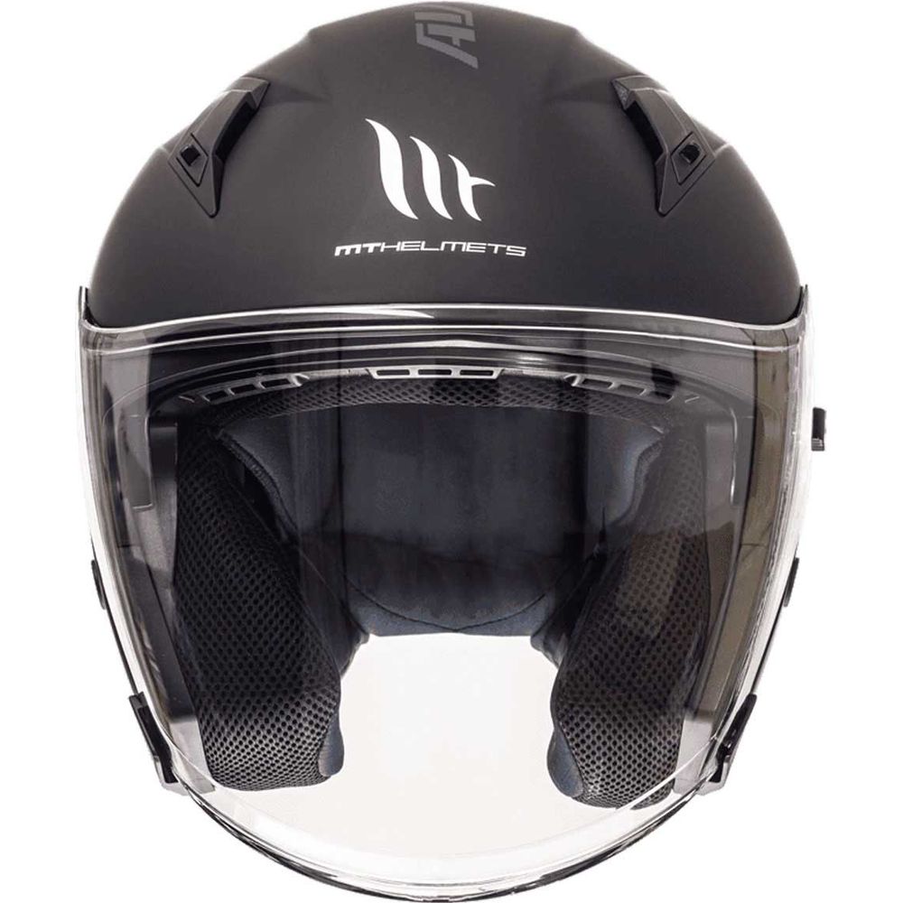 MT Avenue Open Face Helmet Matt Black - FREE UK Shipping, FREE 365 Day Returns | Moto Central