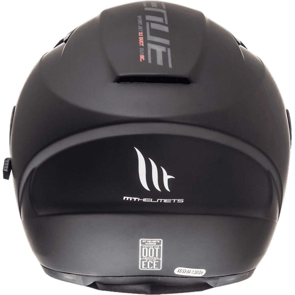 MT Avenue Open Face Helmet Matt Black - FREE UK Shipping, FREE 365 Day Returns | Moto Central