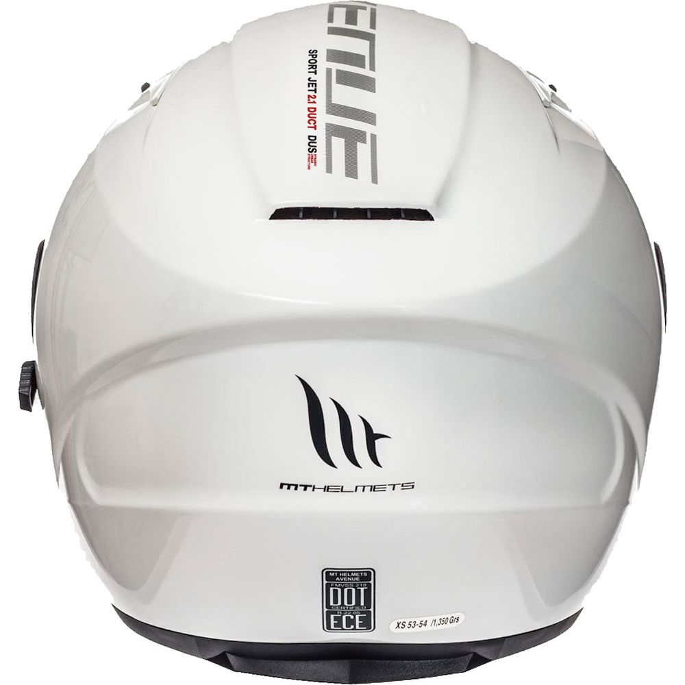 MT Avenue Open Face Helmet White