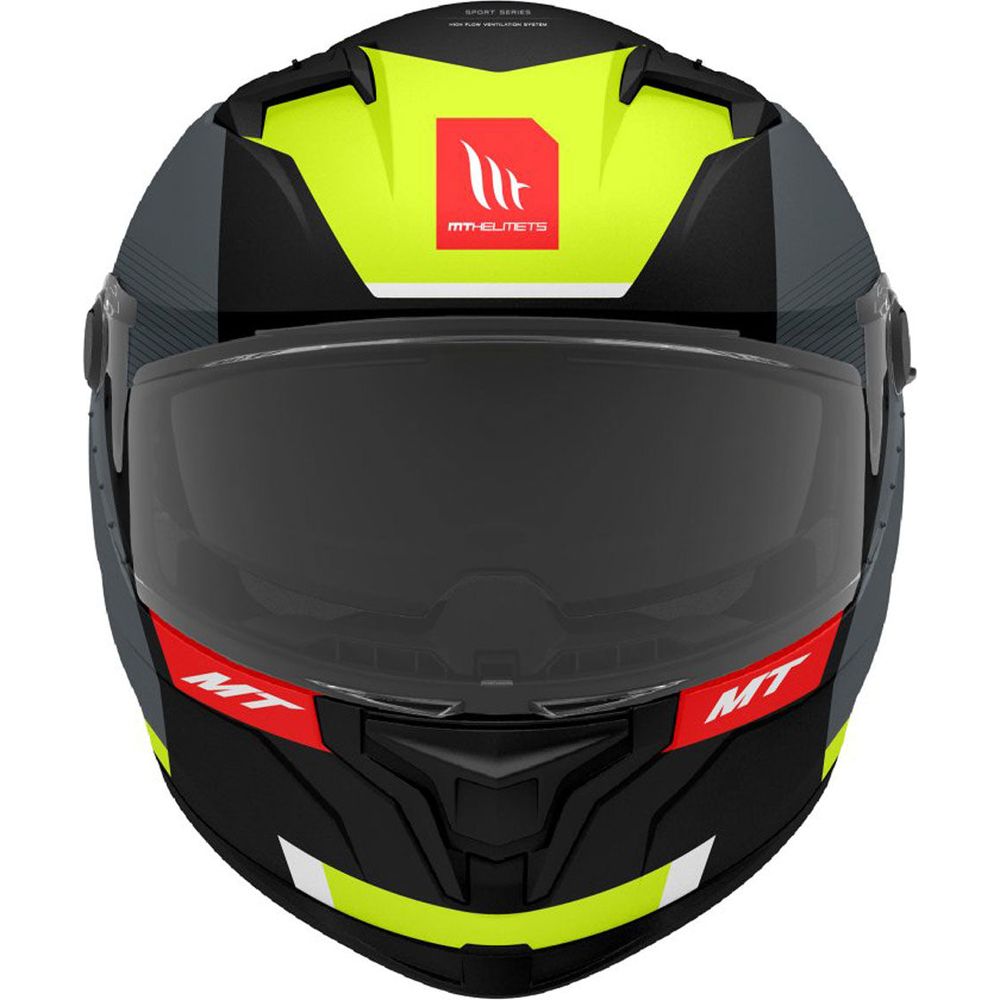 MT Braker SV Chento B3 Full Face Helmet Matt Black / Fluo Yellow  - FREE UK Shipping, FREE 365 Day Returns | Moto Central