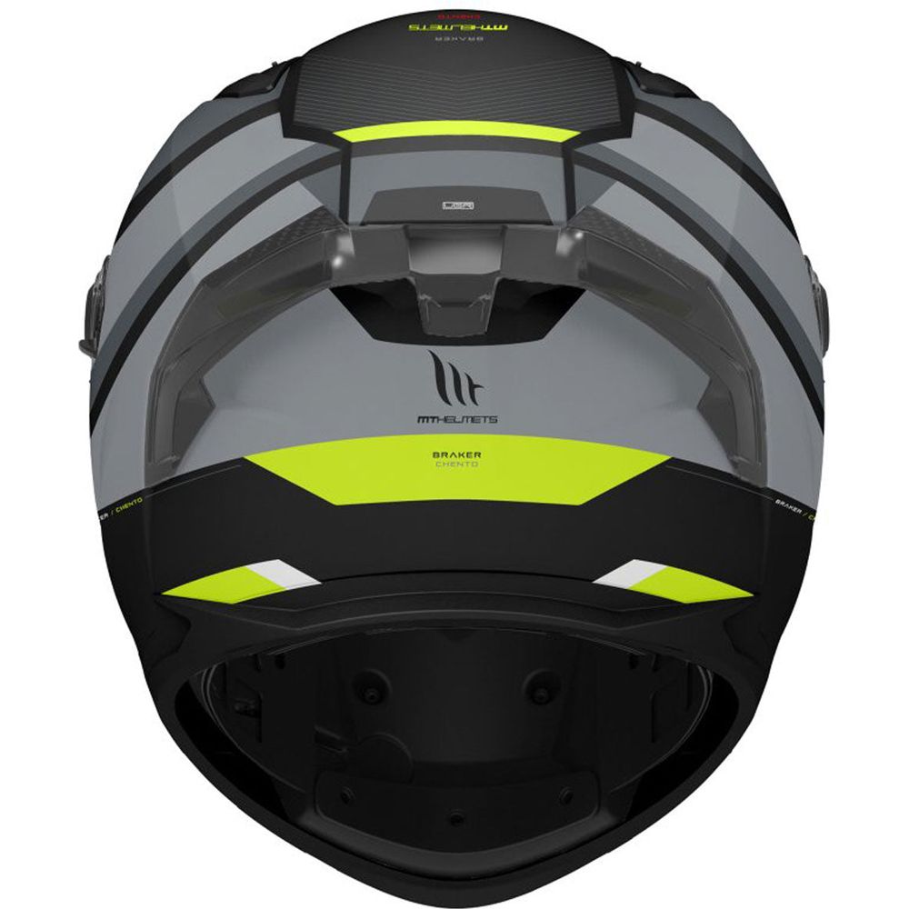 MT Braker SV Chento B3 Full Face Helmet Matt Black / Fluo Yellow  - FREE UK Shipping, FREE 365 Day Returns | Moto Central