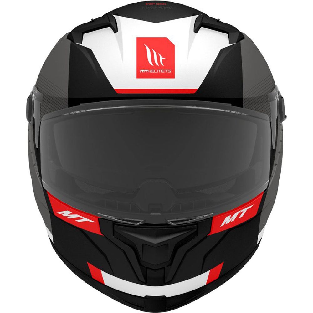 MT Braker SV Chento B5 Full Face Helmet Matt Black / Red - FREE UK Shipping, FREE 365 Day Returns | Moto Central